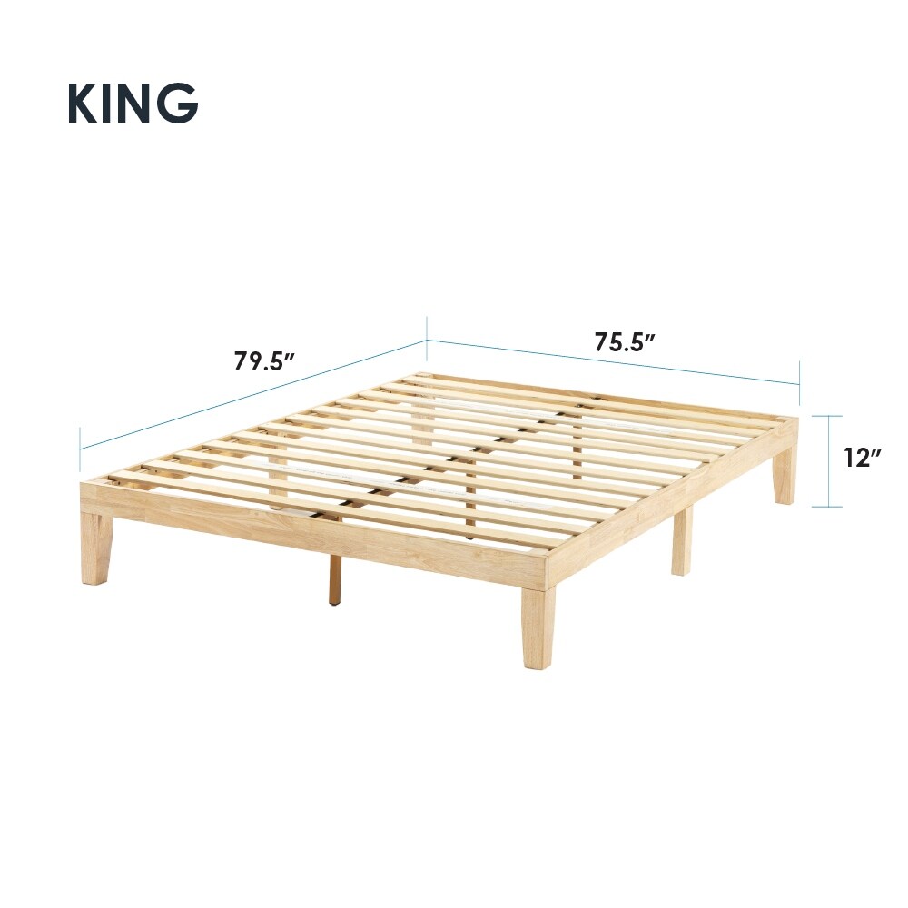 12 Classic Solid Wood Platform Bed Frame