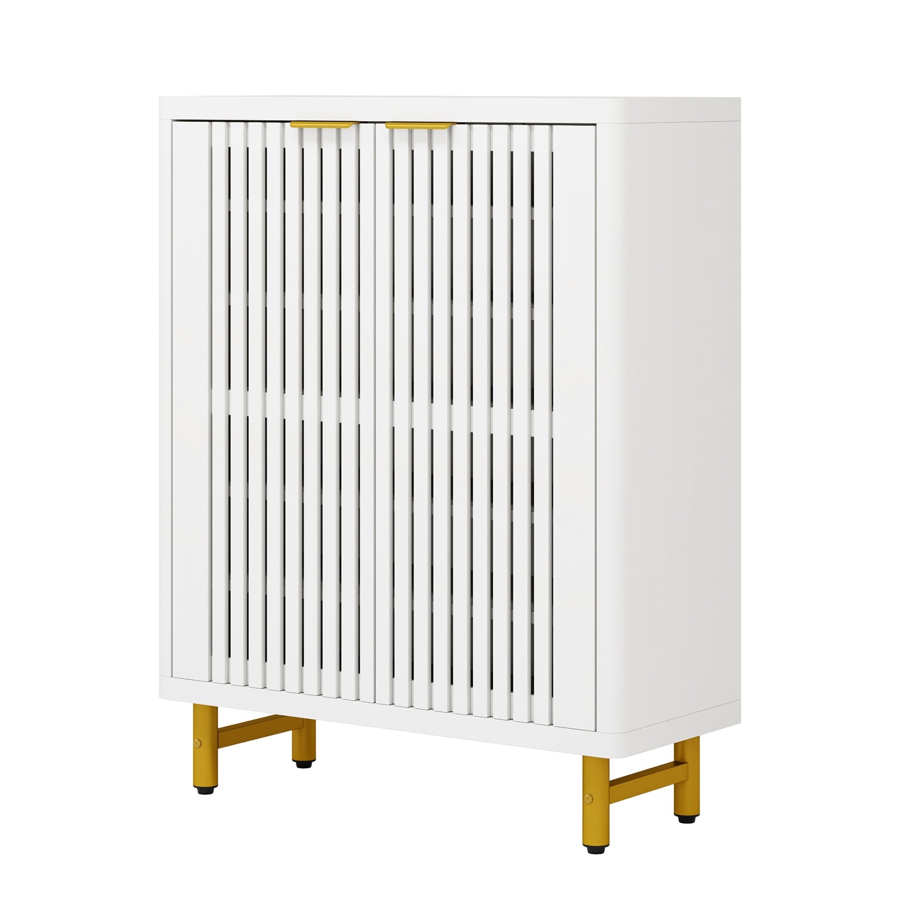 24 Pairs Shoe Storage Cabinet with Door for Entryway Living Room