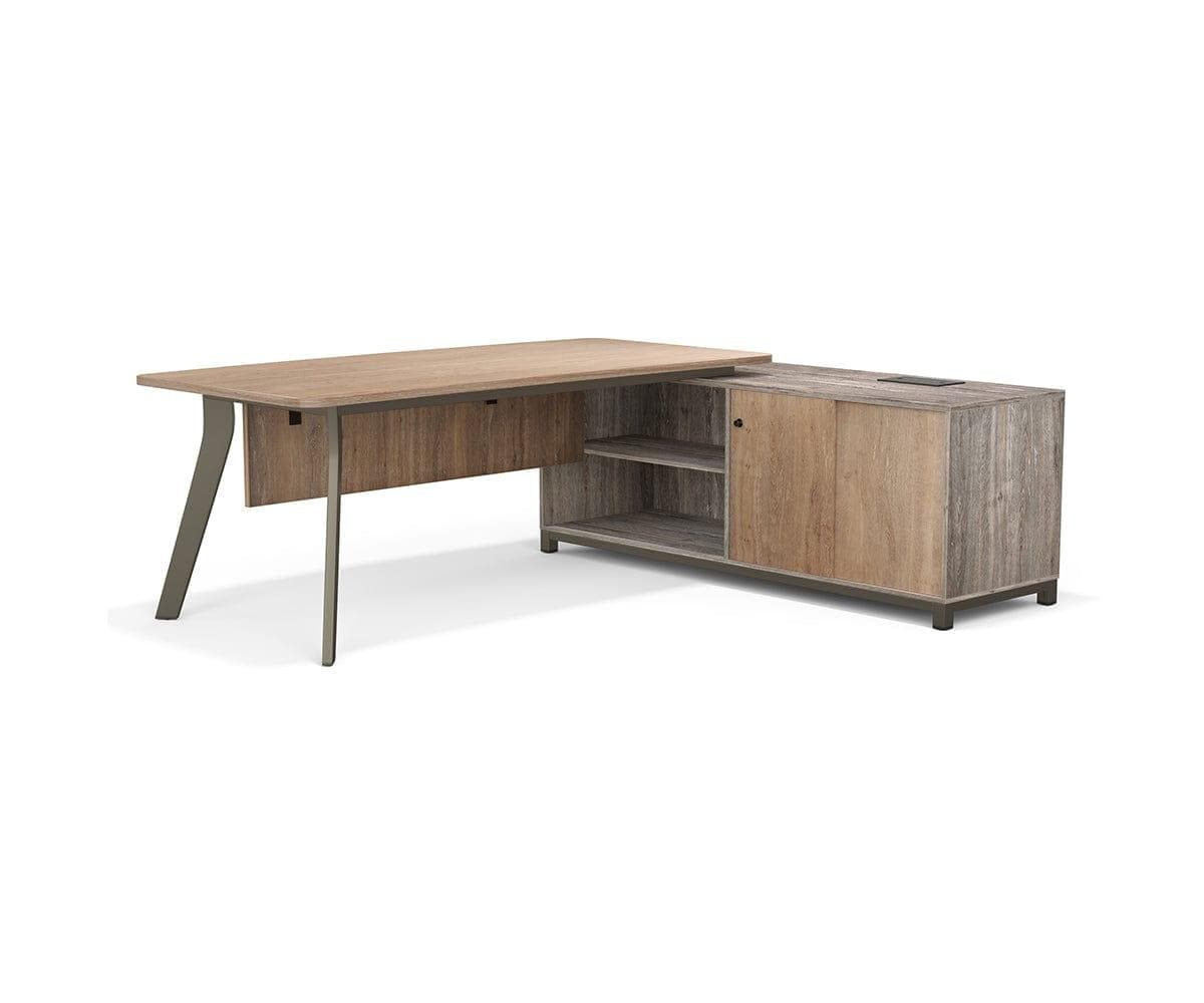 Slater Desk with Storage Return