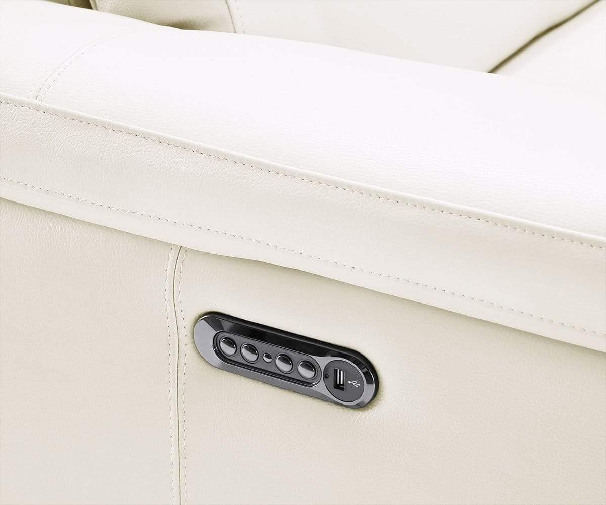 Voss Leather Power Reclining Sofa