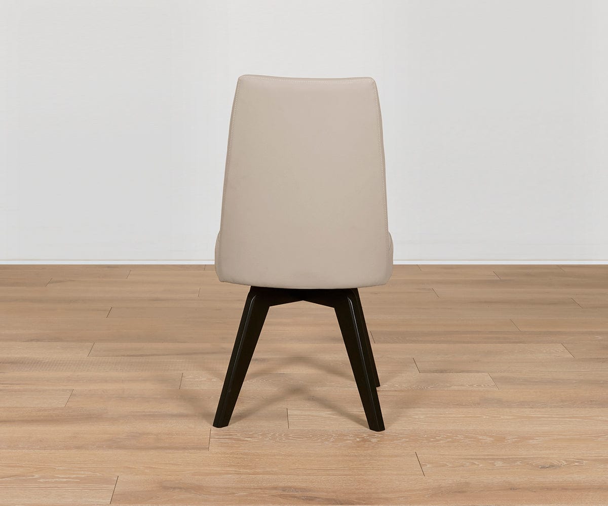 Raynor Leather Swivel Dining Chair