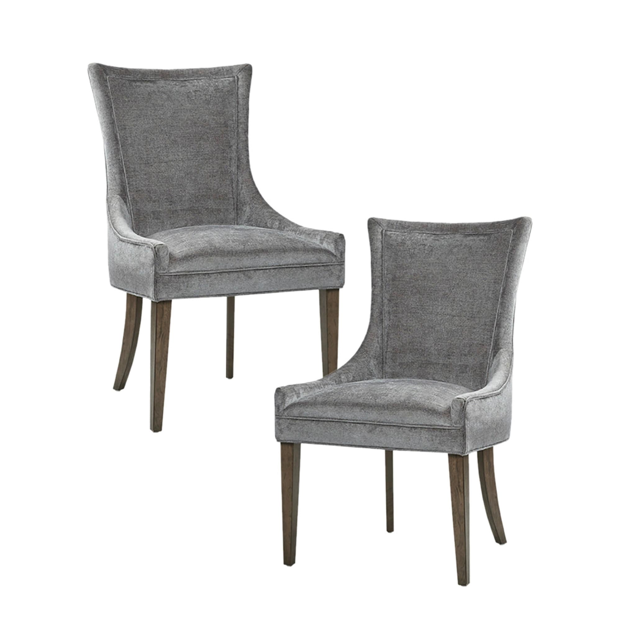 Madison Park Signature Ultra Upholstered Dining Side Chairs With Wood Legs (Set of 2) - N/A