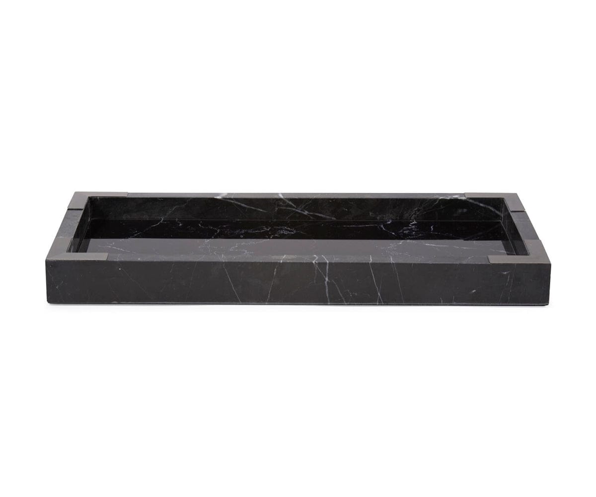 Black Mirrored Marble Tray