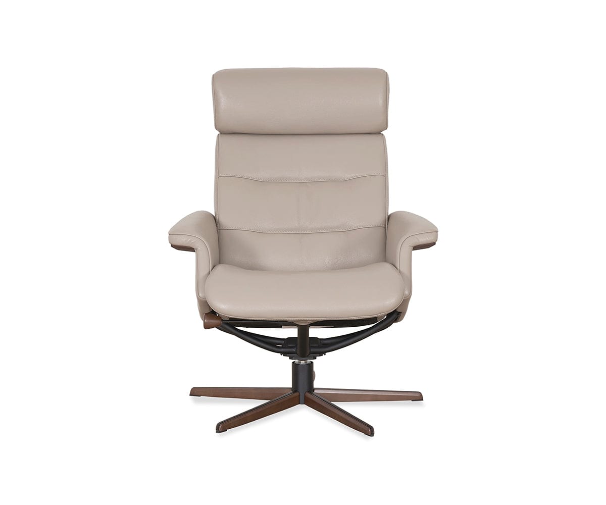 Steffen Leather Recliner & Ottoman