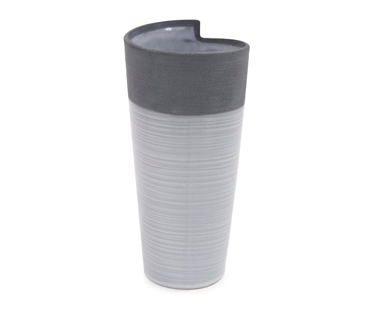 Rolled Two Tone Vase