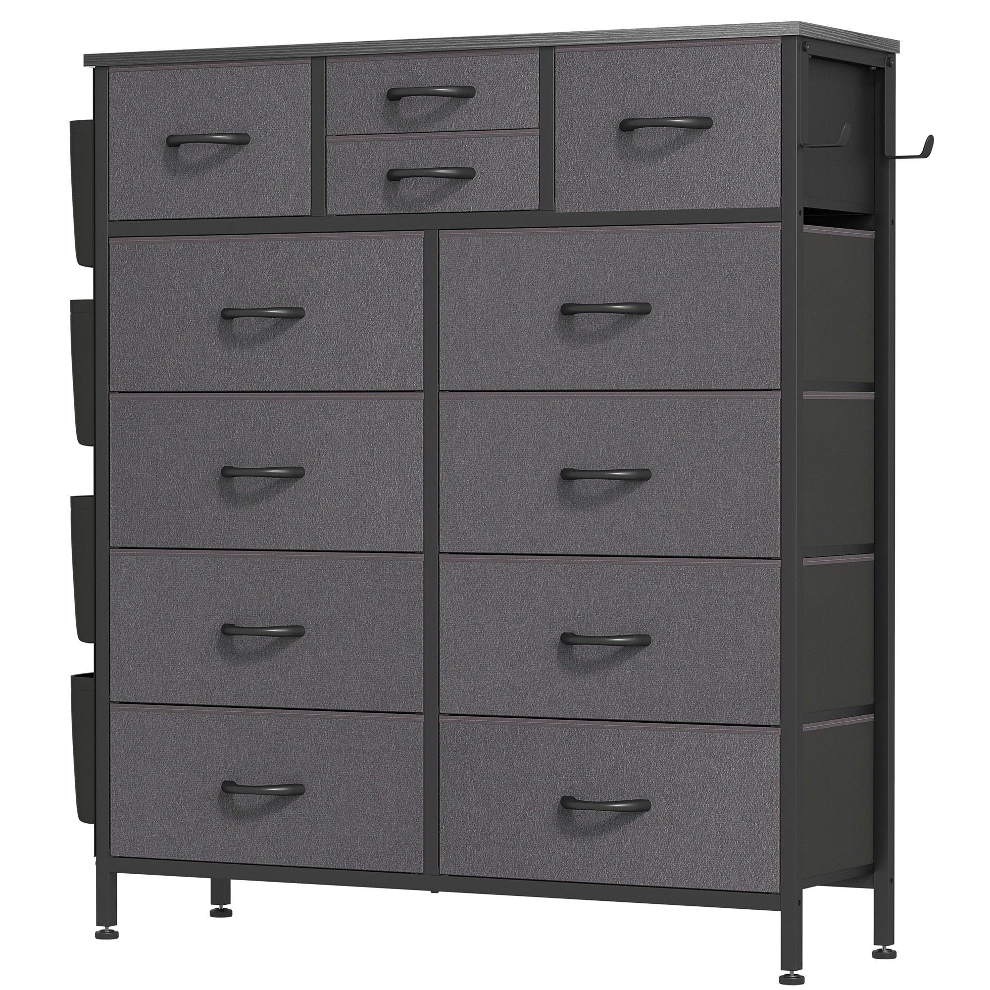 12 Drawer Dresser Fabric Tall Dressers for Bedroom Chest of Drawers