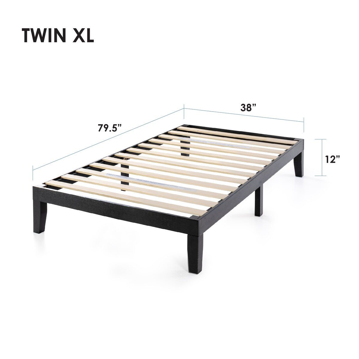 12 Classic Solid Wood Platform Bed Frame