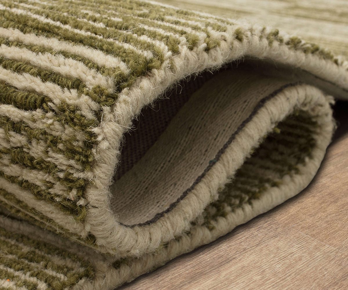 Karastan Broken Stripe Rug - Moss