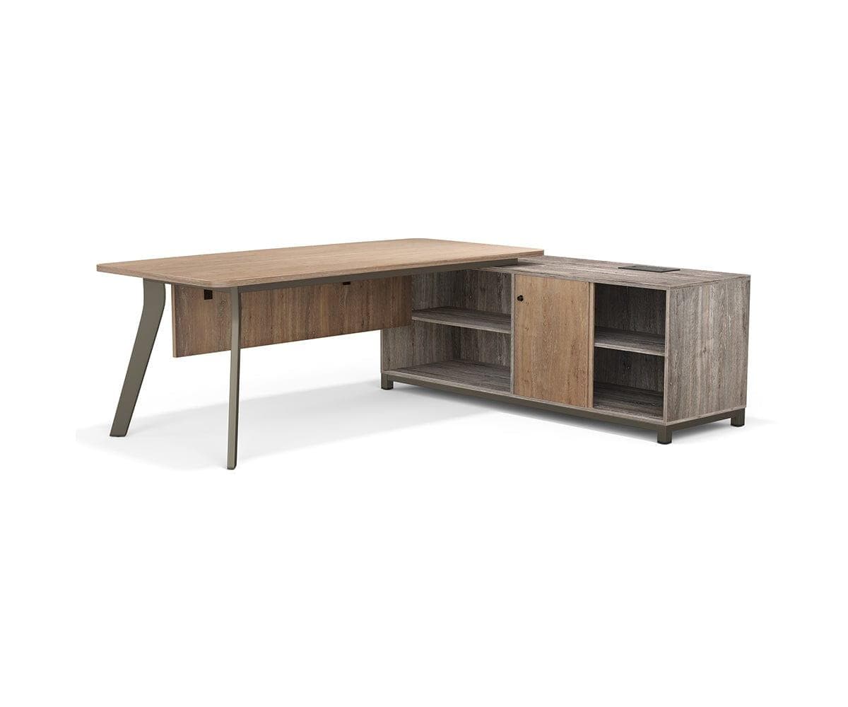 Slater Desk with Storage Return
