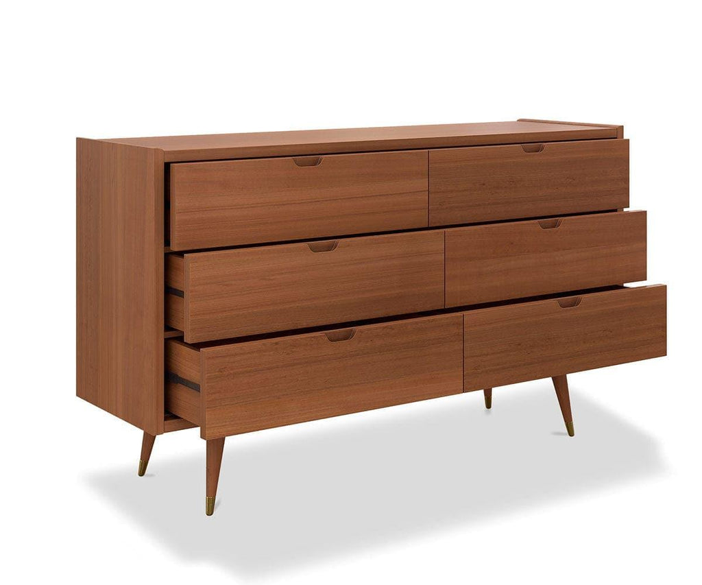 Bolig Double Dresser - Light Walnut Stain