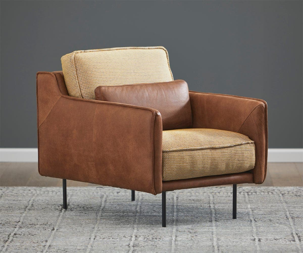 Gino Leather Chair - Cognac