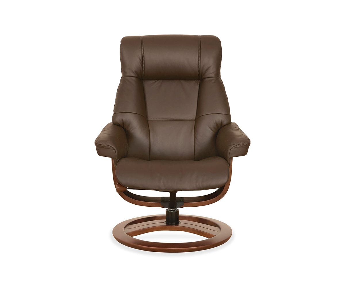 Aksel Leather Recliner & Ottoman