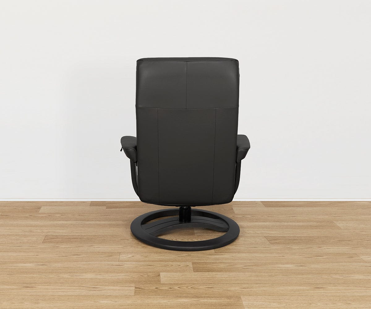 Hans Leather Recliner & Ottoman