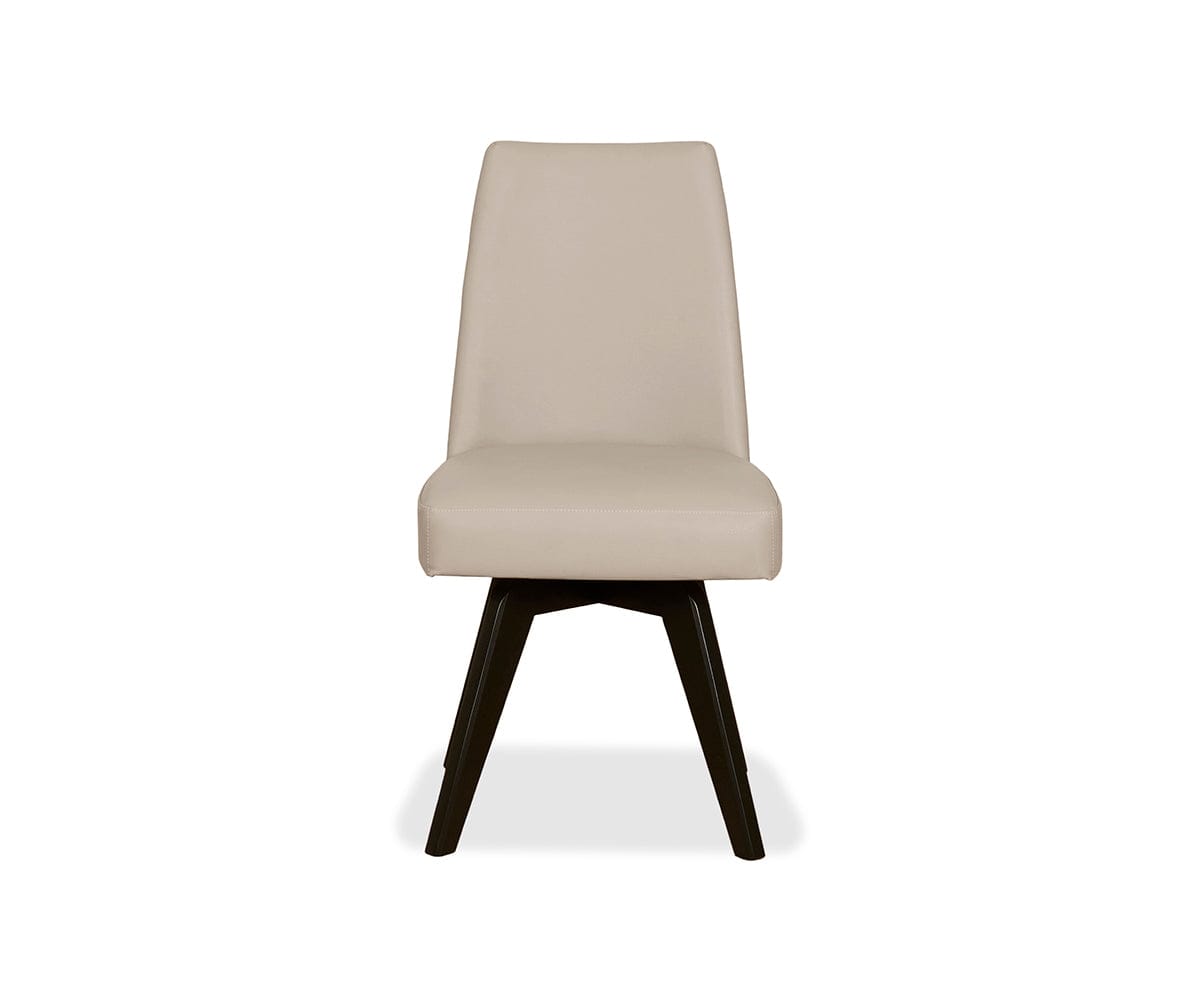 Raynor Leather Swivel Dining Chair