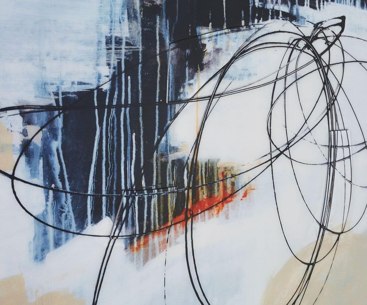 Wisps Over Neutrals Abstract