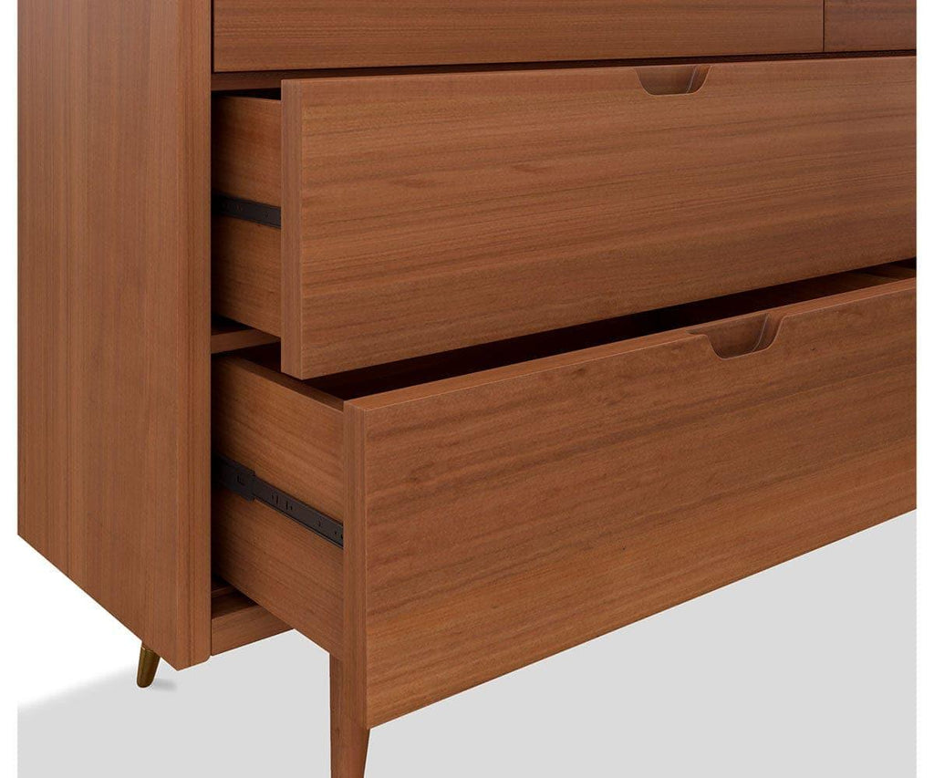 Bolig Double Dresser - Light Walnut Stain