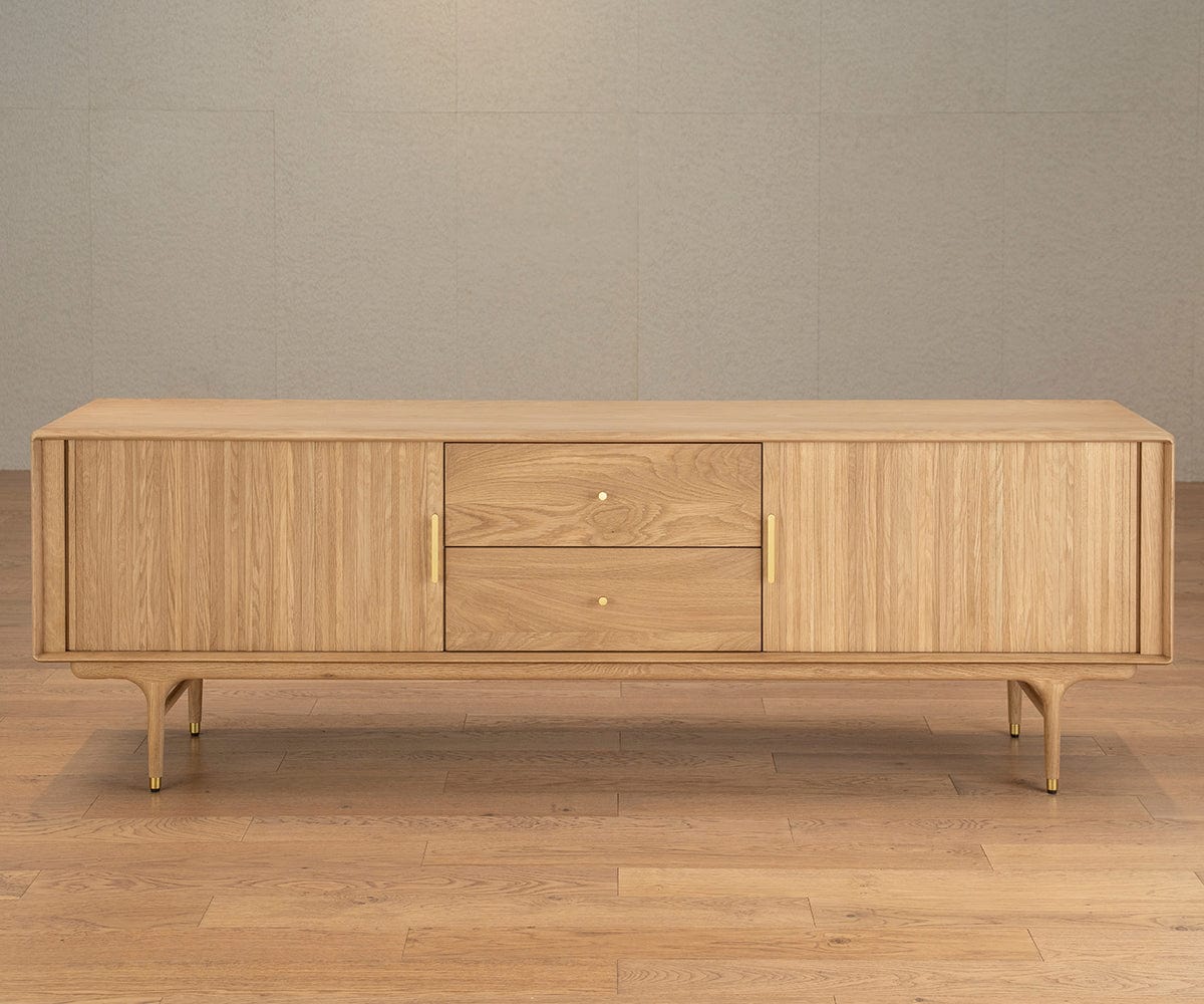 Hendrick 79 Media Stand II  - White Oak