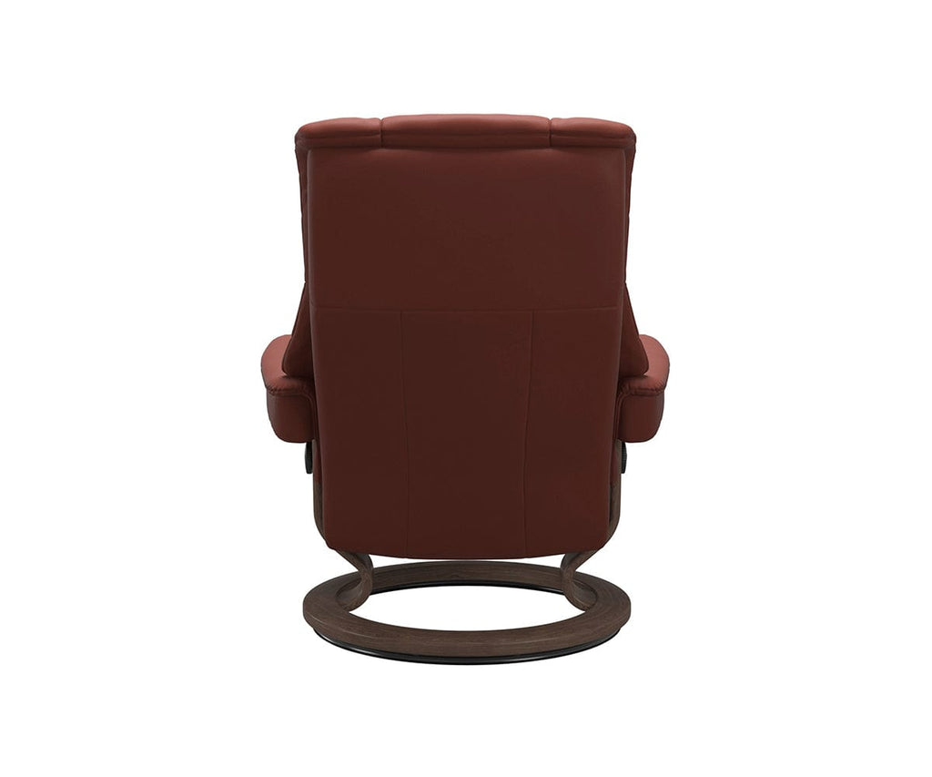 Stressless® Mayfair Recliner & Ottoman - Dark Henna