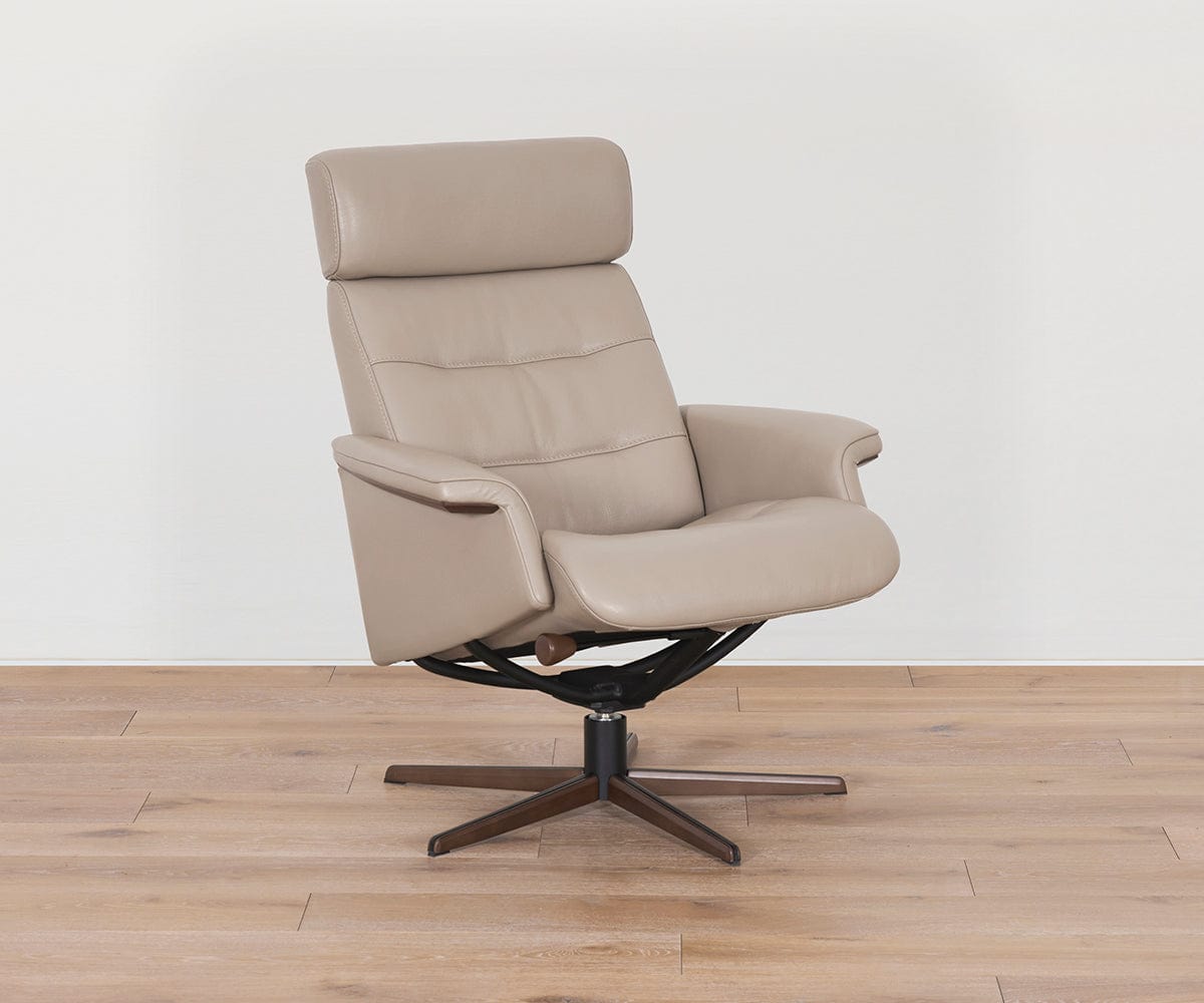 Steffen Leather Recliner & Ottoman