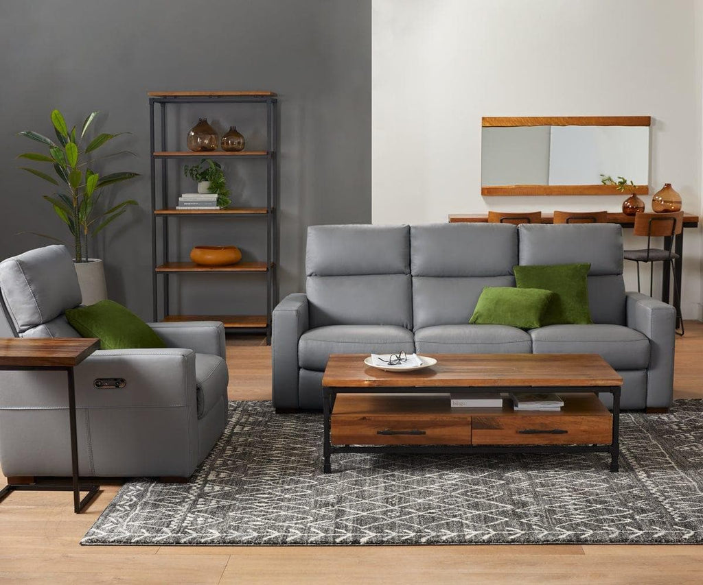 Luka Leather Power Sofa