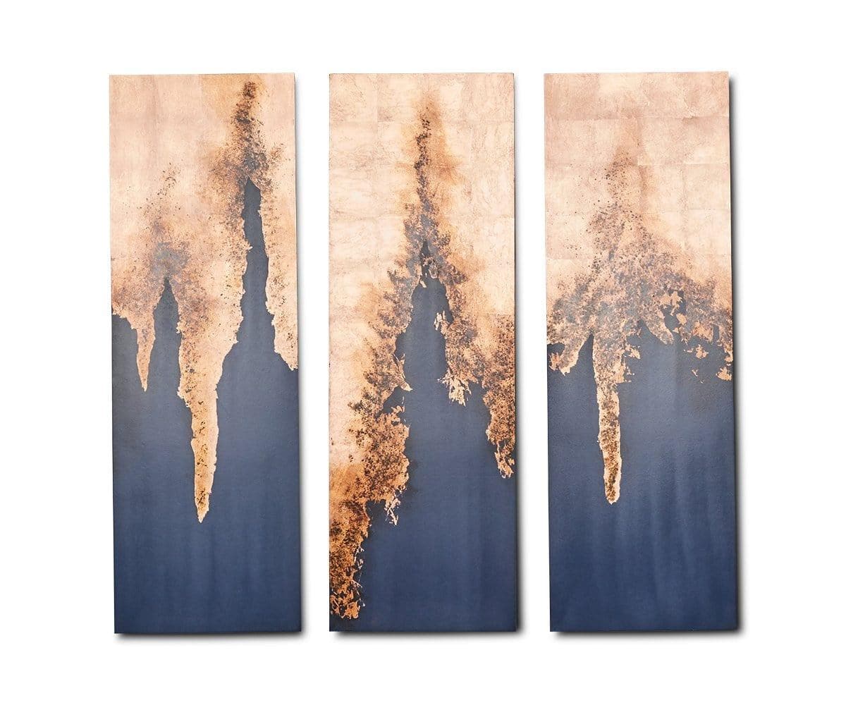 Cascading Copper Wall Art
