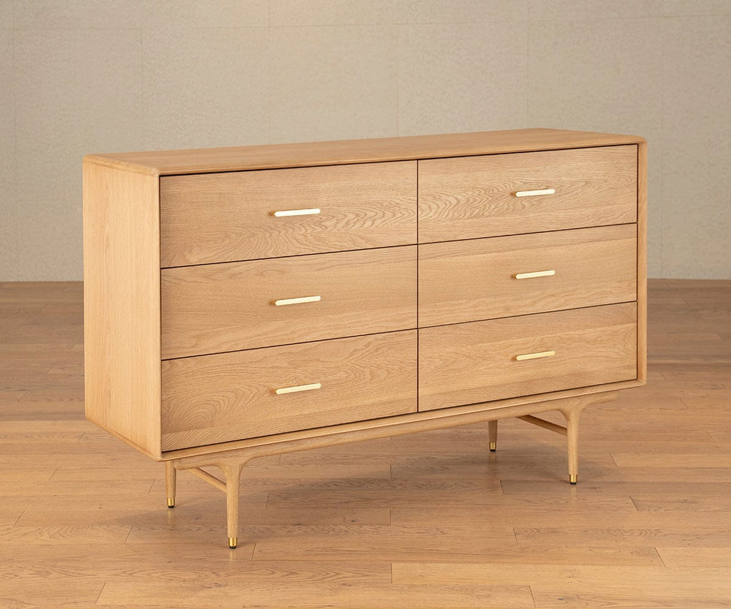 Hendrick Double Dresser II - White Oak