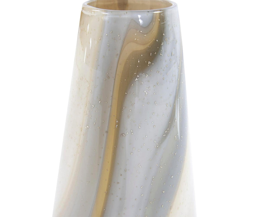Sand Art Tapered Glass Vase