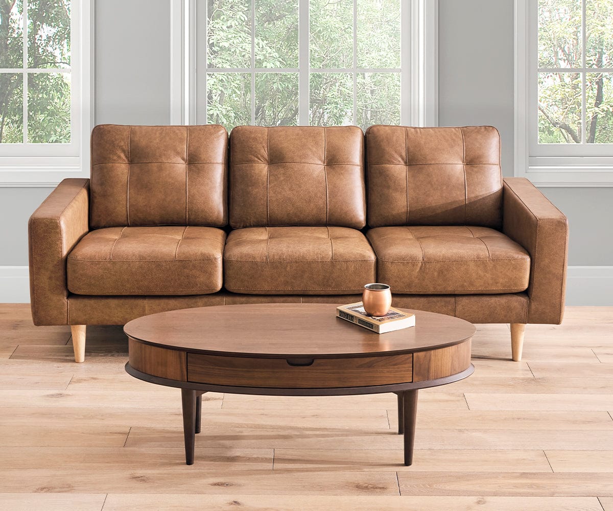 Damian Leather Sofa