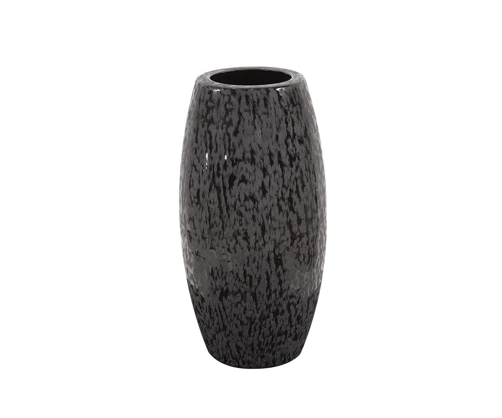 Chisled Black Small Vase