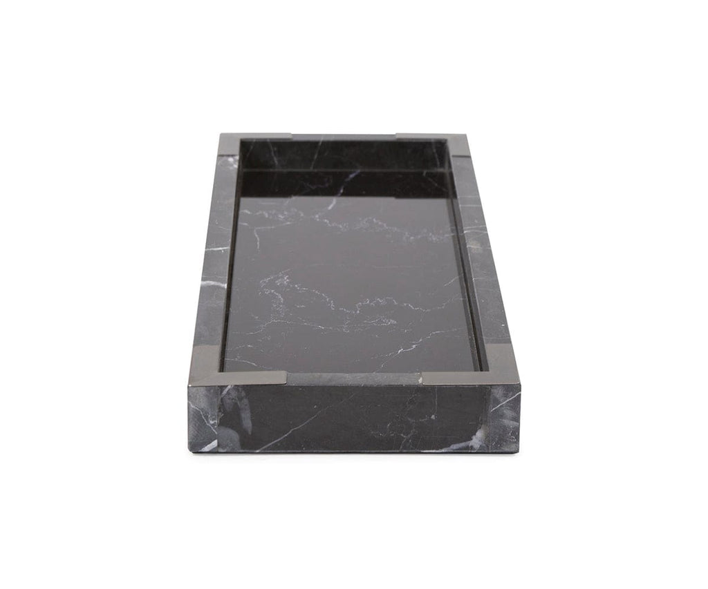 Black Mirrored Marble Tray