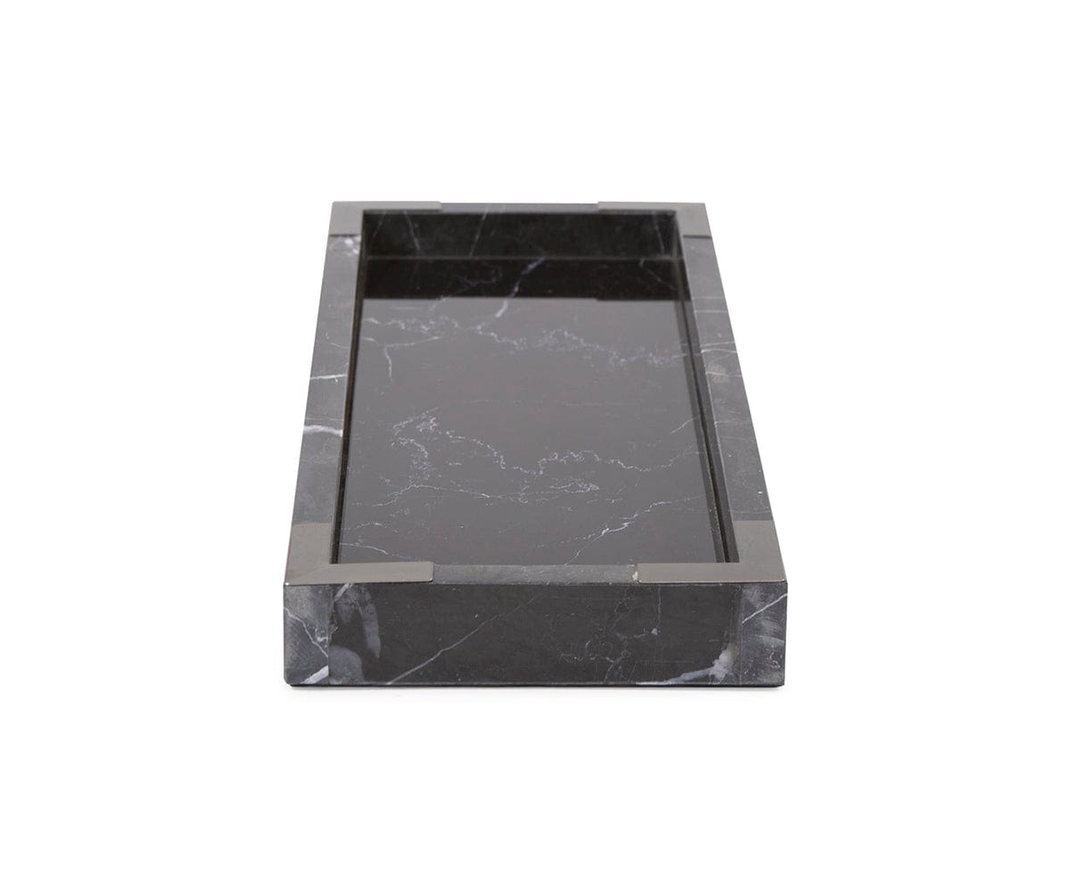 Black Mirrored Marble Tray