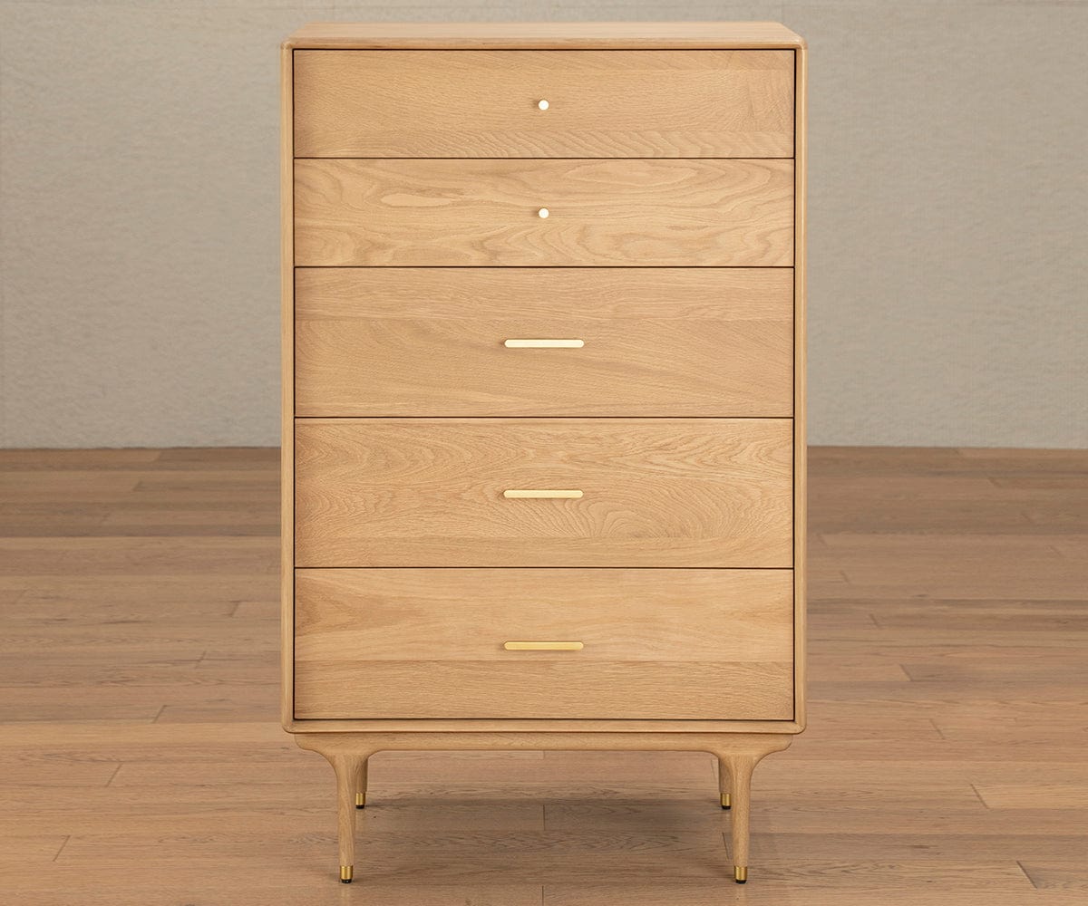 Hendrick High Chest II - White Oak